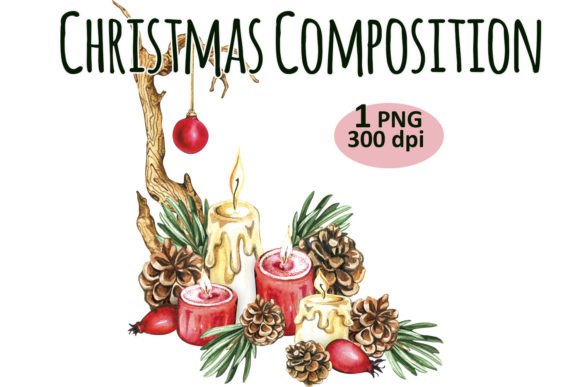 Christmas Candle Clipart: Premium Illustrations for Sellers