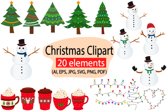 Christmas Clipart Set: Fresh Illustrations for Blogs