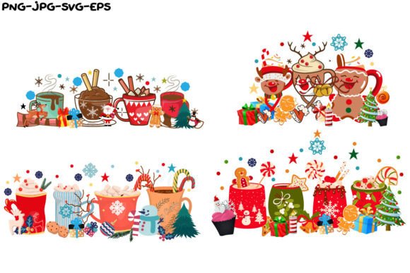 Christmas Coffee Collection: Festive Illustrations