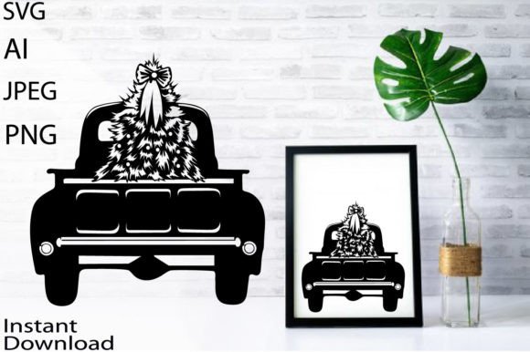 Christmas Tree Car SVG: Top Illustrations for Sellers