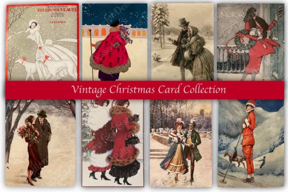 Formal Vintage Christmas Cards: A Designer's Review