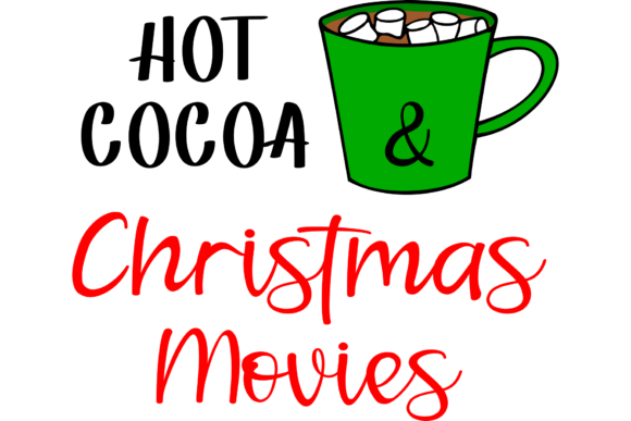 Hot Coca Christmas Movies: Festive Illustrations