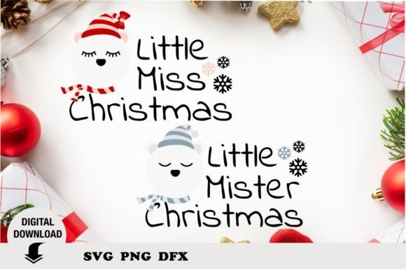 Kids Christmas Bundle SVG, Polar Bear: Fresh Illustrations