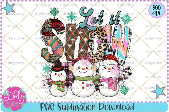 Let It Snow Sublimation: Christmas Illustrations Review