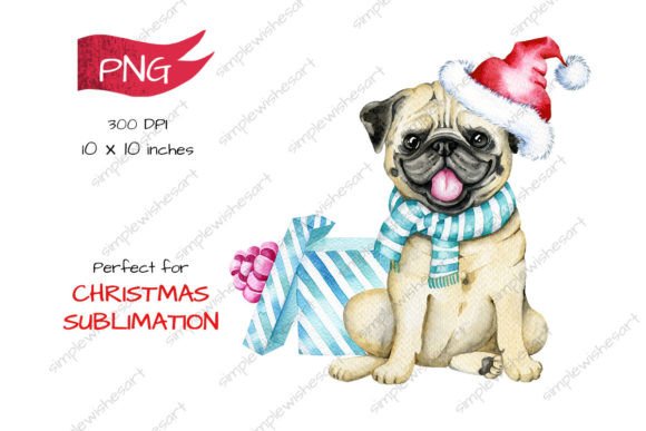 Review: Christmas Dog, Christmas Pug Illustrations
