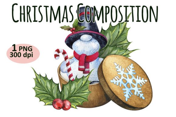Review: Christmas Gift Composition Clipart PNG for Embroidery