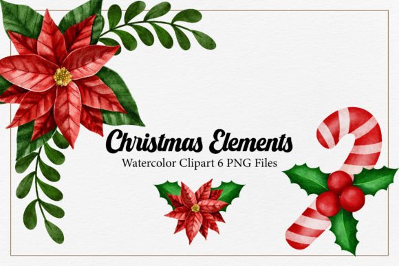 Reviewing Watercolor Christmas Elements Clipart for Stitching