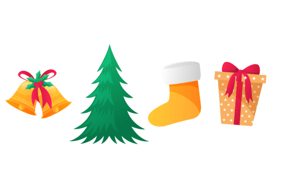 Set Christmas Decoration: Festive Illustrations for Blogs
